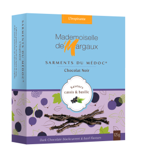 Sarments du Médoc chocolat noir Cassis & Basilic